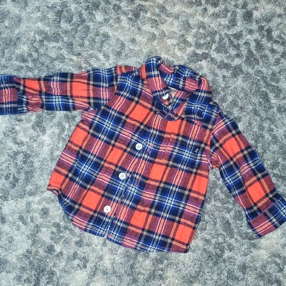 Osh Kosh Plaid Button Up